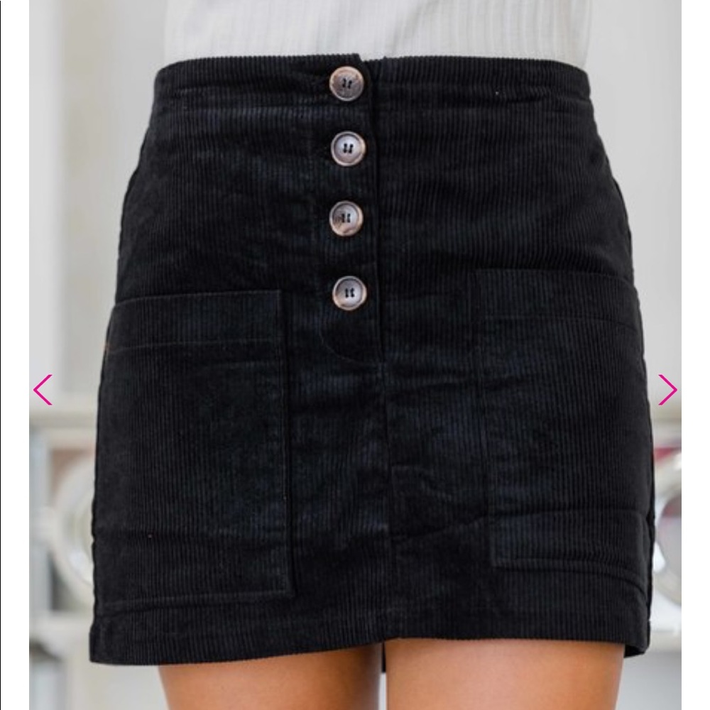 Pink Lily Corduroy Skirt - NWT